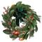 24" LED Berry Pre-Lit Magnolia Mixed Pine Wreath
